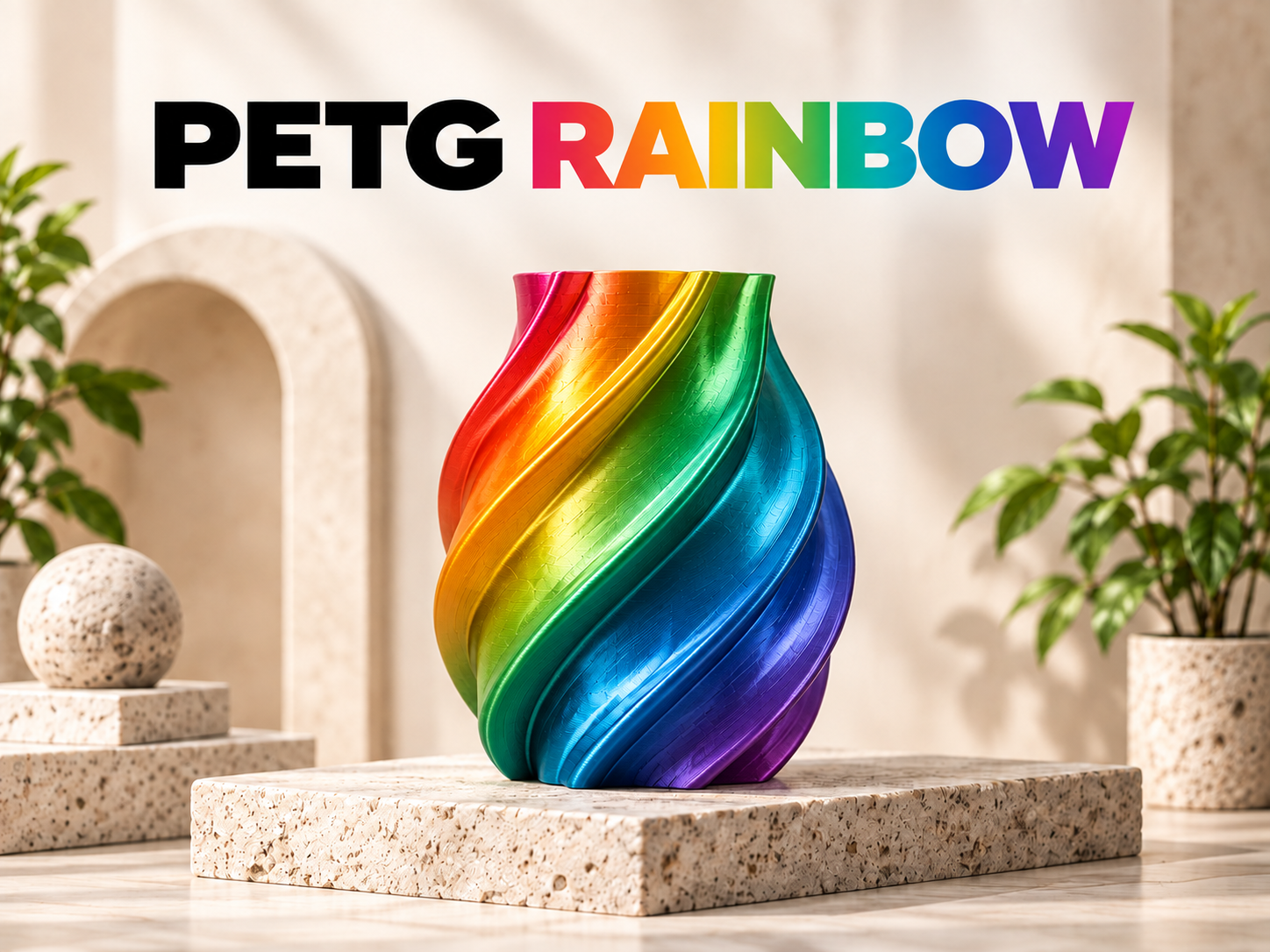 ตัวอย่างผลิตภัณฑ์จาก PETG Rainbow