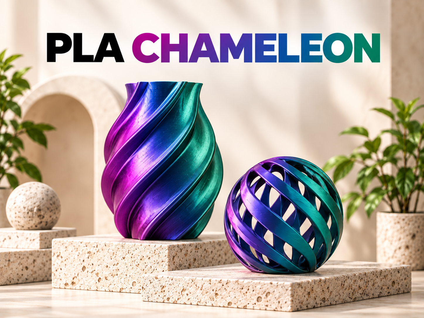 ตัวอย่างผลิตภัณฑ์จาก PLA Chameleon