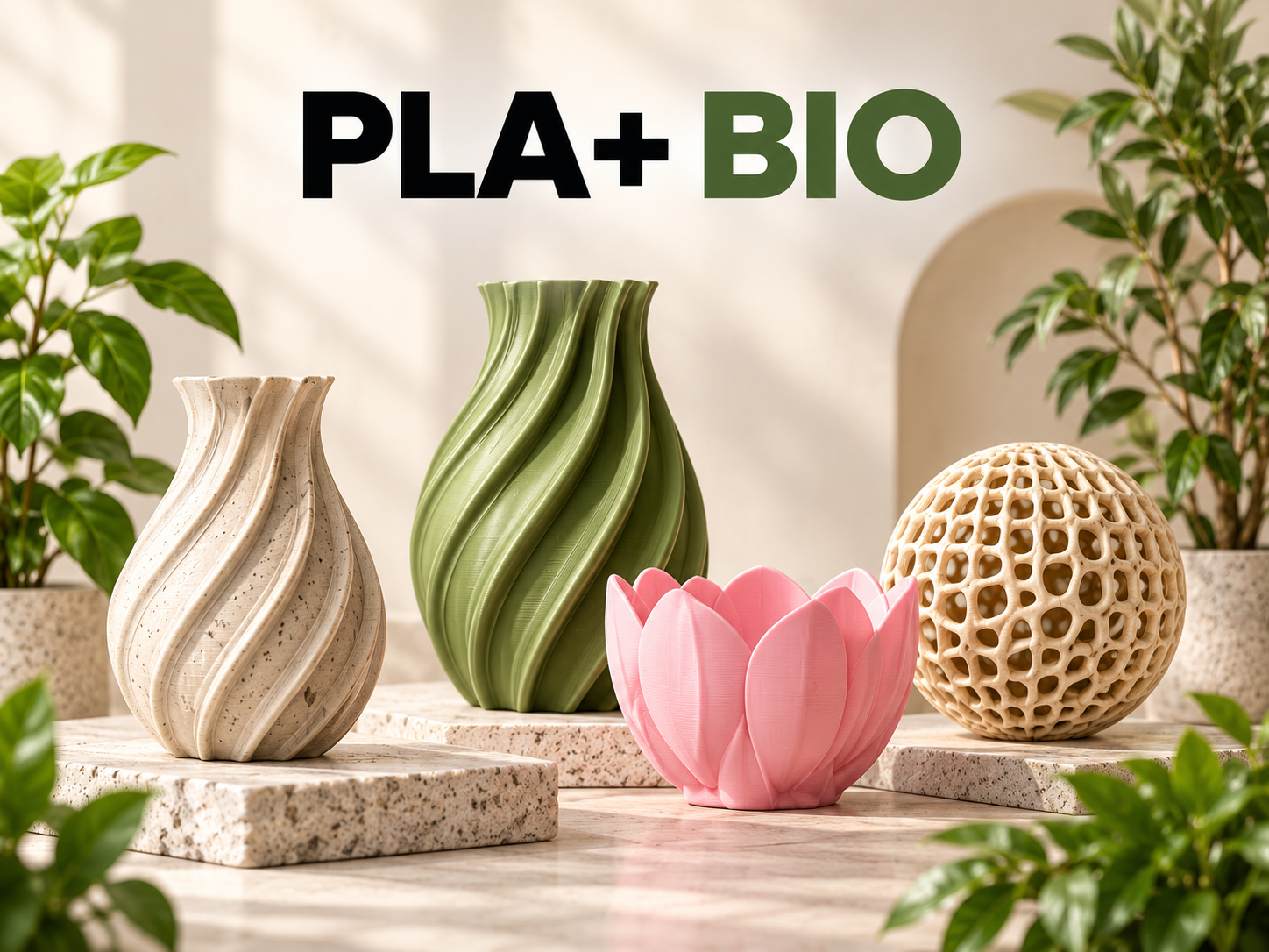 ตัวอย่างผลิตภัณฑ์จาก PLA+ Bio