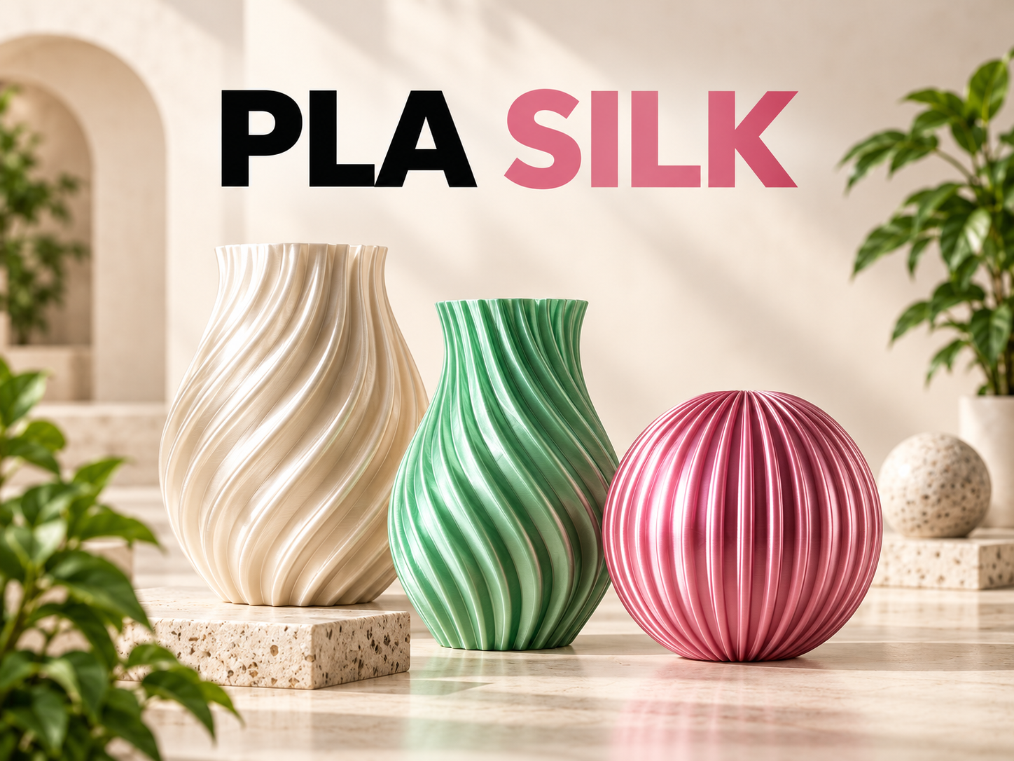 ตัวอย่างผลิตภัณฑ์จาก PLA Silk
